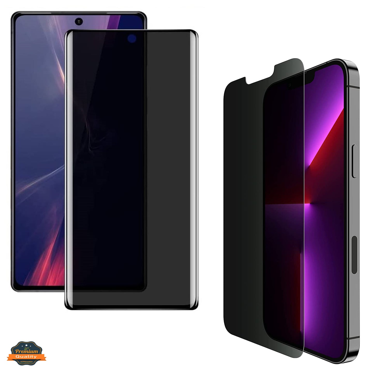 For Samsung Galaxy A37 5G Privacy Tempered Glass Screen Protector, 9H Anti-Spy Anti-Peek Protector Black
