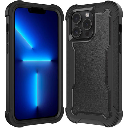 For Apple iPhone 16 Pro Max (6.9") Tough Hybrid Shockproof Hybrid PC + TPU Bumper Frame Rubber Drop Proof 3in1 Armor Full Body Case Cover