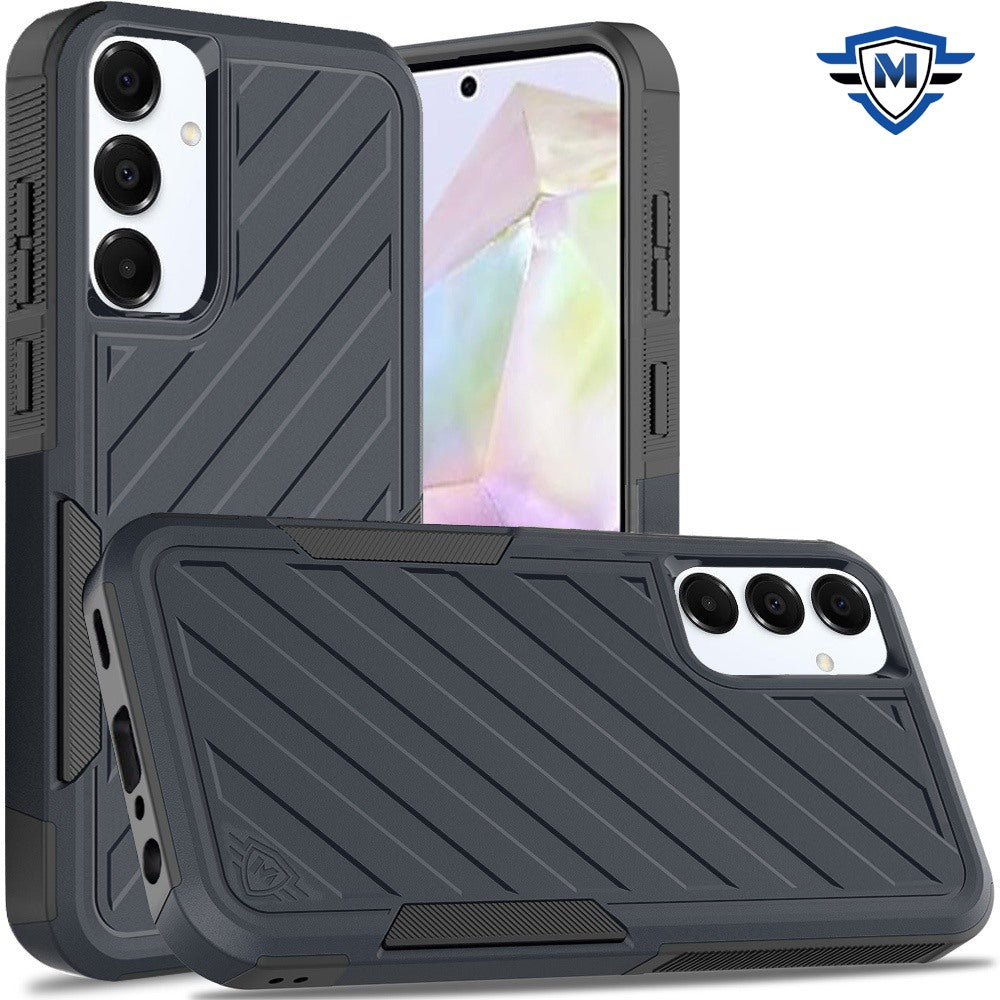 For Samsung Galaxy A36 Premium Hybrid Rugged lined Shockproof Textured 2-in-1 Non-Slip Hard PC & TPU Non Slip Tough Case Cover