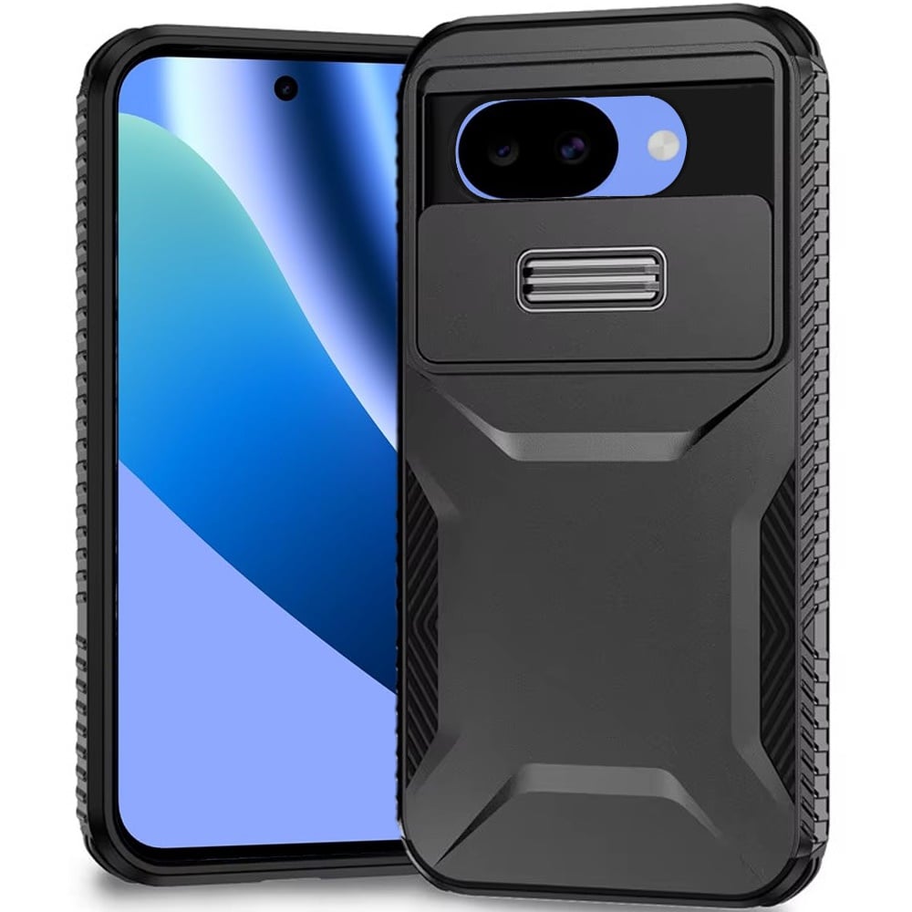 Phone Case for Google Pixel 10A Shockproof Hybrid Rugged Grip Camera Window Guard Window Protective Heavy Duty Slim Textured Design Cover