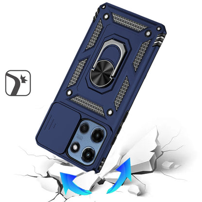 For Motorola Moto G Play 5G 2026 Hybrid Ring Shockproof with 360° Rotate Ring Kickstand, Camera Lens Protection, Soft Edge Bumper Case Cover