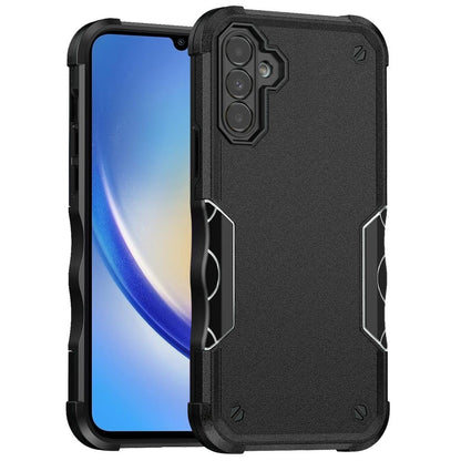 For Samsung Galaxy A15 5G Slim Tough Shockproof Hybrid Heavy Duty 2in1 Dual Layer TPU Bumper Rugged Rubber Defend Armor Case Cover