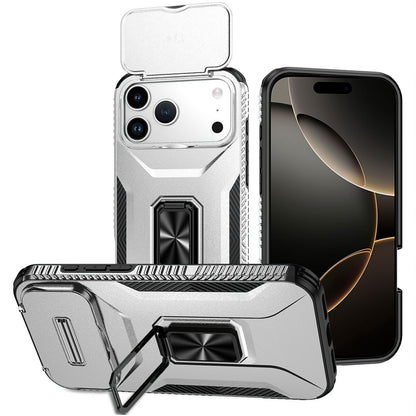 For Apple iPhone 17 Pro Max (6.9") Case, Camera Cover with Magnetic Rotation Ring Stand, Military Grade Hybrid Hard TPU Shockproof Case Cover