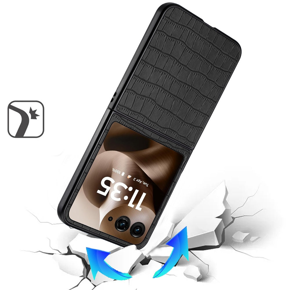 For Samsung Galaxy Z Fold 7 PU Vegan Leather Case, Premium Snap-On Hard Shell Cover, Slim Fit Protective Matte Finish Case Cover