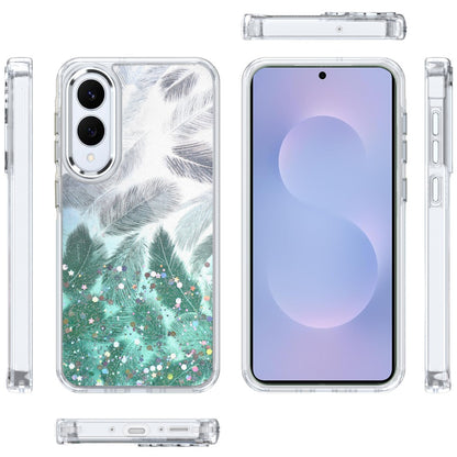 For Samsung Galaxy S25 EDGE Fashion Epoxy Glitter Shimmer Design, Hybrid Shockproof TPU, Stylish Sparkle Slim TPU Protective Case Cover