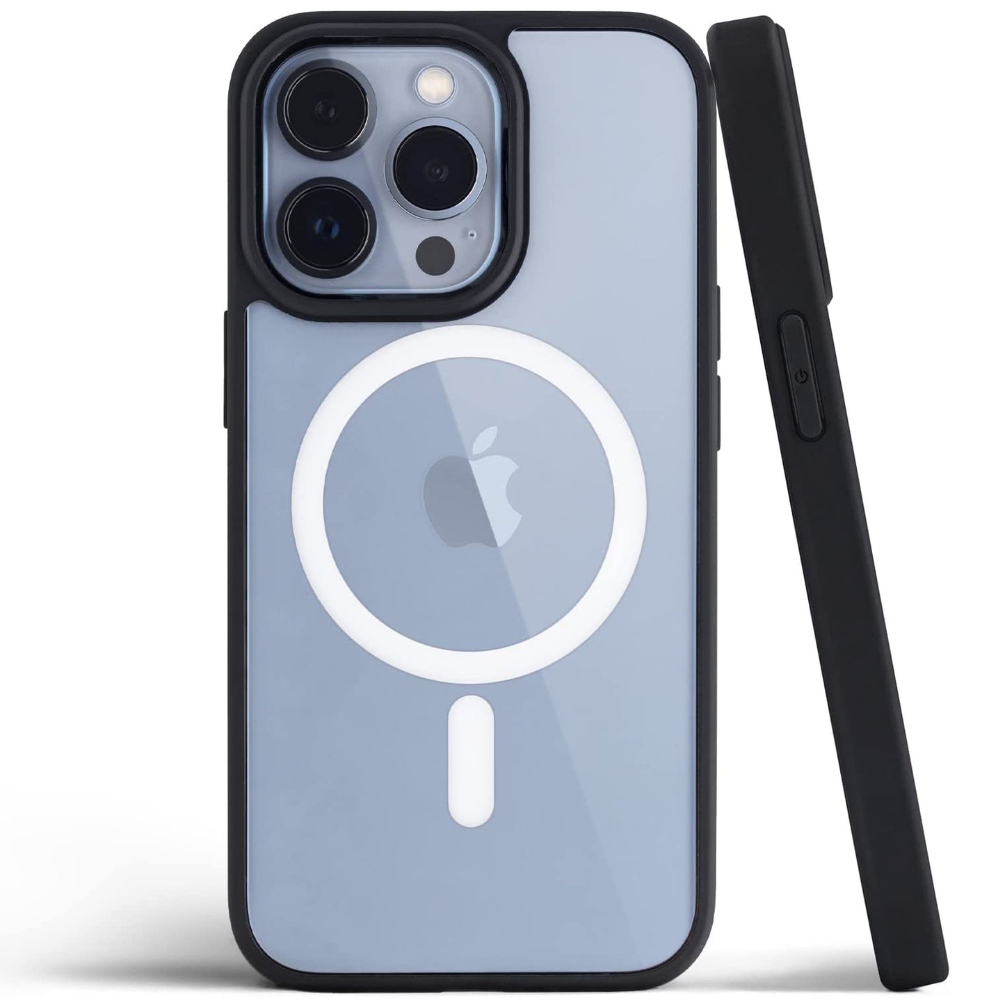 For Apple iPhone 15 Pro (6.1") Hybrid Clear Transparent Colors Edge Bumper with Magsafe Compatible, Slim Hard PC  Phone Case Cover