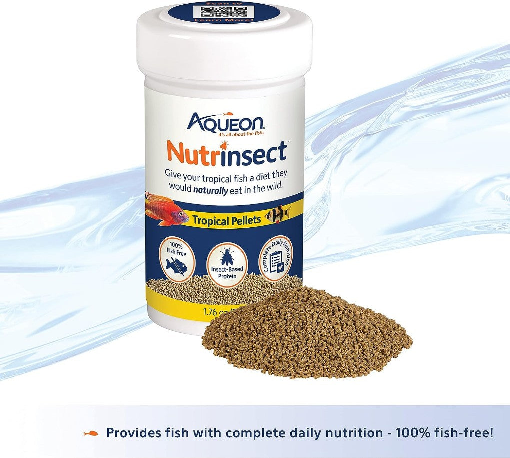 Aqueon Nutrinsect Tropical Pellets [Aquarium Supplies] 1.76 oz
