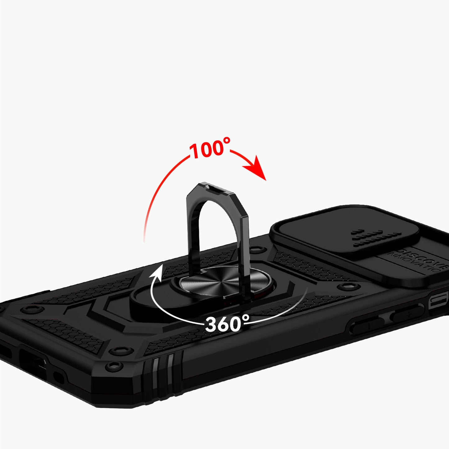 For Samsung Galaxy S26+ / S26 Plus Hybrid Ring Shockproof with 360° Rotate Ring Kickstand, Camera Lens Protection, Soft Edge Bumper Case Cover