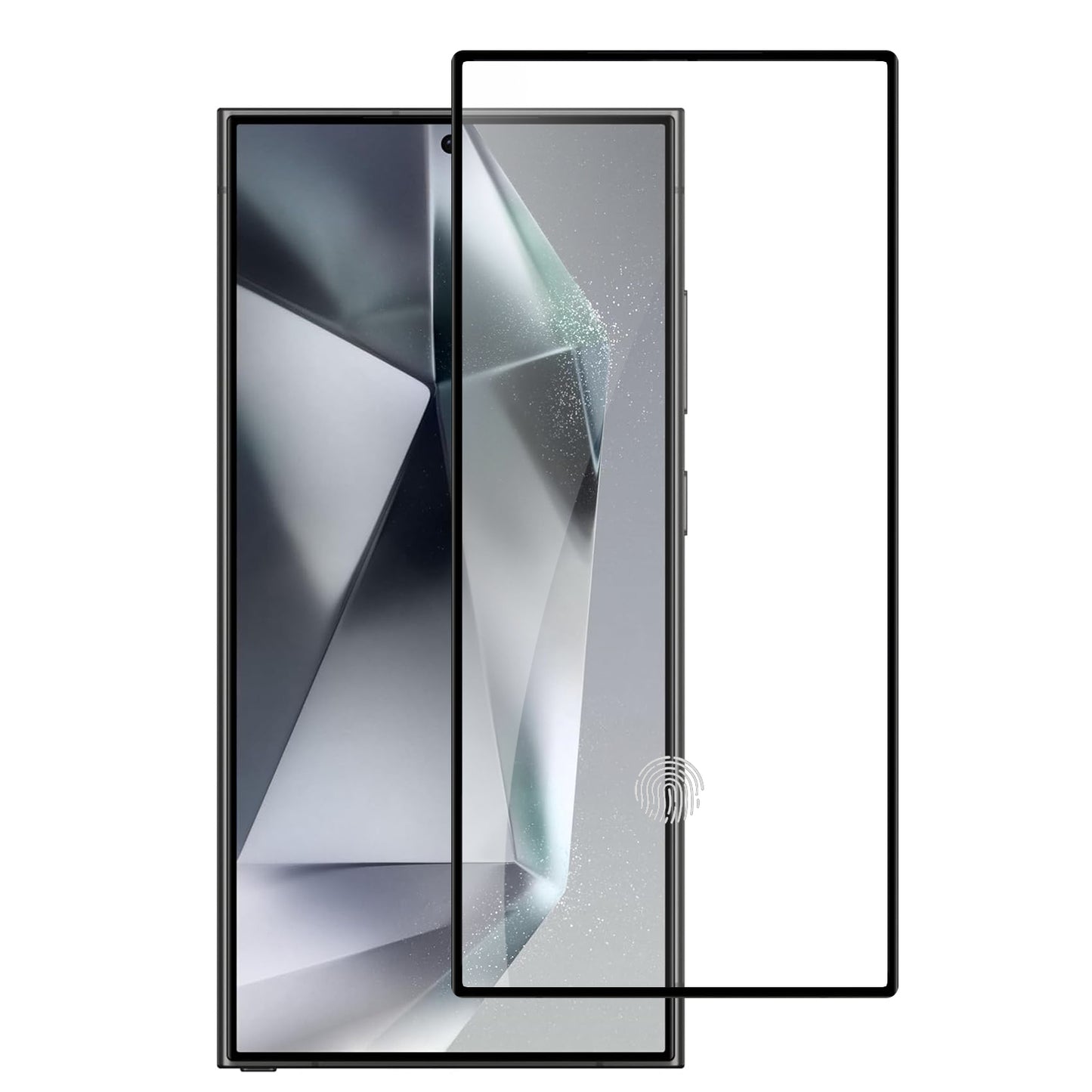 For Samsung Galaxy S25+ /S25 Plus /S24+ Plus Privacy Screen Protector, Anti Spy Anti Peeping Tempered Glass Full Protective Film, 9H, Anti Scratch, Easy Install Protector Black