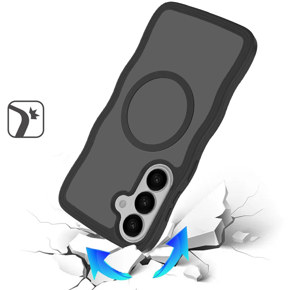 For Samsung Galaxy S26 Grip Hand Magnetic Hybrid Case Shockproof Protection Matte Skin Rubber TPU + PC Case Cover