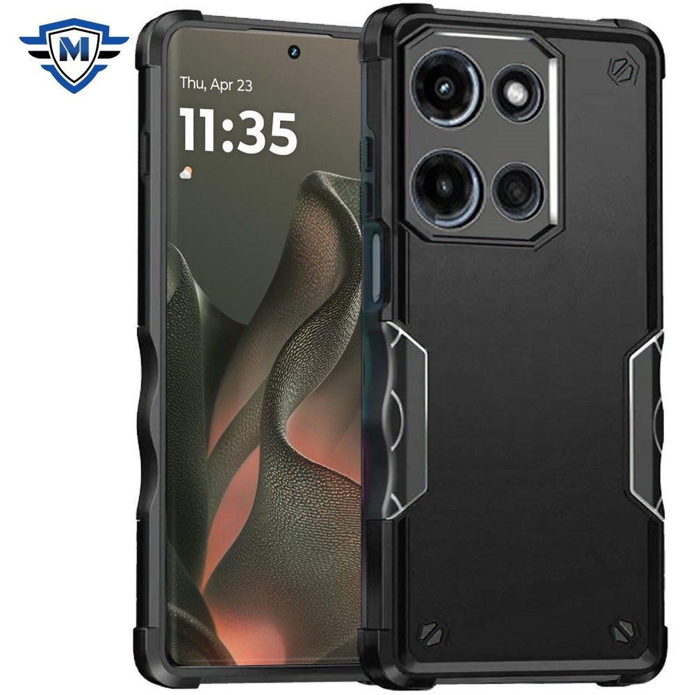 For Motorola Edge 2025 Premium Slim Fit Back Hybrid Lightweight Shockproof 2-in-1 Hybrid Hard PC Bumper Frame Armor Case Cover