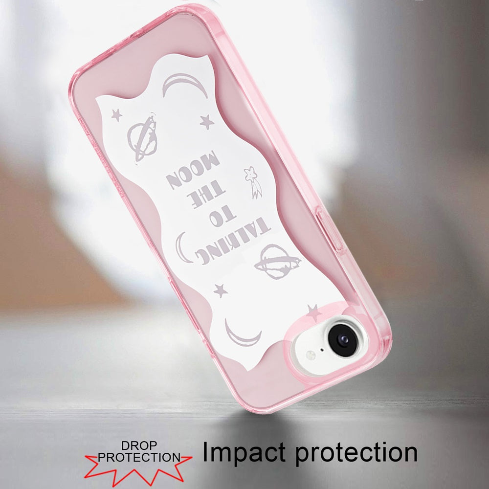For Apple iPhone 17E /16E Stylish Pattern Fashion IMD Printed Design TPU Double Layer Slim Shockproof with Magnetic Back Case Cover