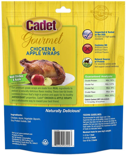 Cadet Gourmet Chicken and Apple Wraps [Dog Supplies] 14 oz