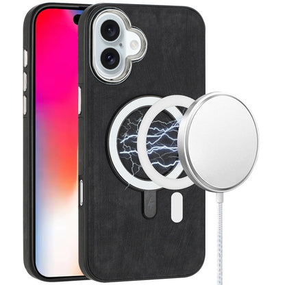 For Samsung Galaxy S25 /S24 Fashion PU Vegan Leather Chrome Edge Hybrid, MagSafe Compatible, Durable TPU Hard PC Case Cover