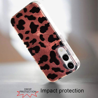 For Samsung Galaxy S25 EDGE Glitter Leopard, Fashion Design Animal Skin Print Slim IMD TPU Dual Layer Shockproof Protective Case Cover Beauty Leopard