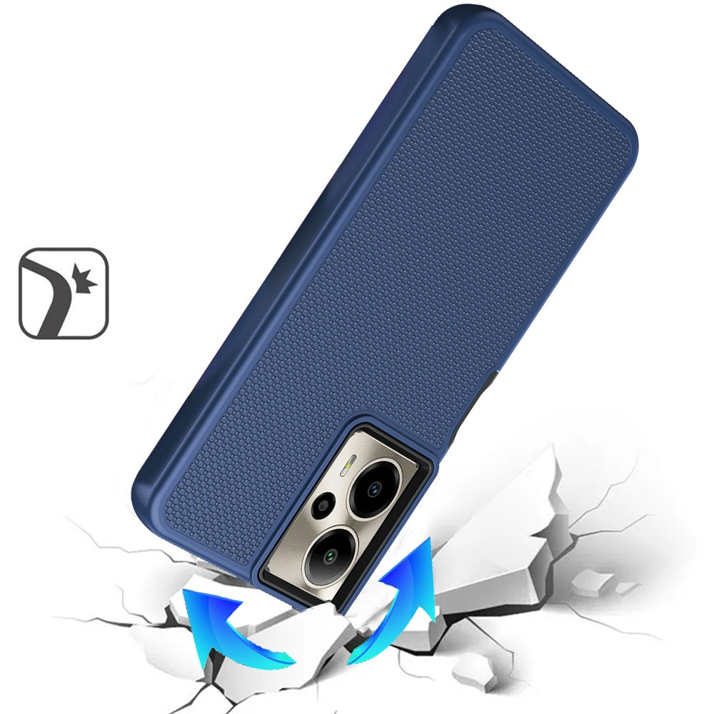 For Cricket Outlast 5G 2024 Dual Layer Heavy-Duty Hybrid Rugged Case Rugged Texturized TPU & PC Shockproof Silicone Military Grade Case Cover