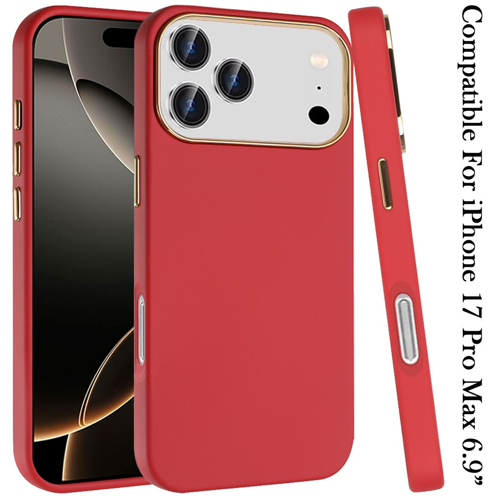 For Apple iPhone 17 Pro Max Hybrid Armor Shockproof, Durable Bumper Rubber Gummy Gel Slick Hard PC Silicone TPU Case Cover