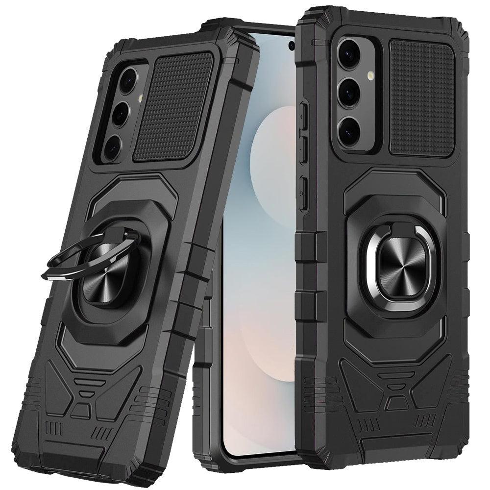 For Samsung Galaxy S26+ / S26 Plus Hybrid Dual Layer with 360° Rotate Magnetic Ring Stand Holder Kickstand TPU Rugged PC Shockproof Case Cover