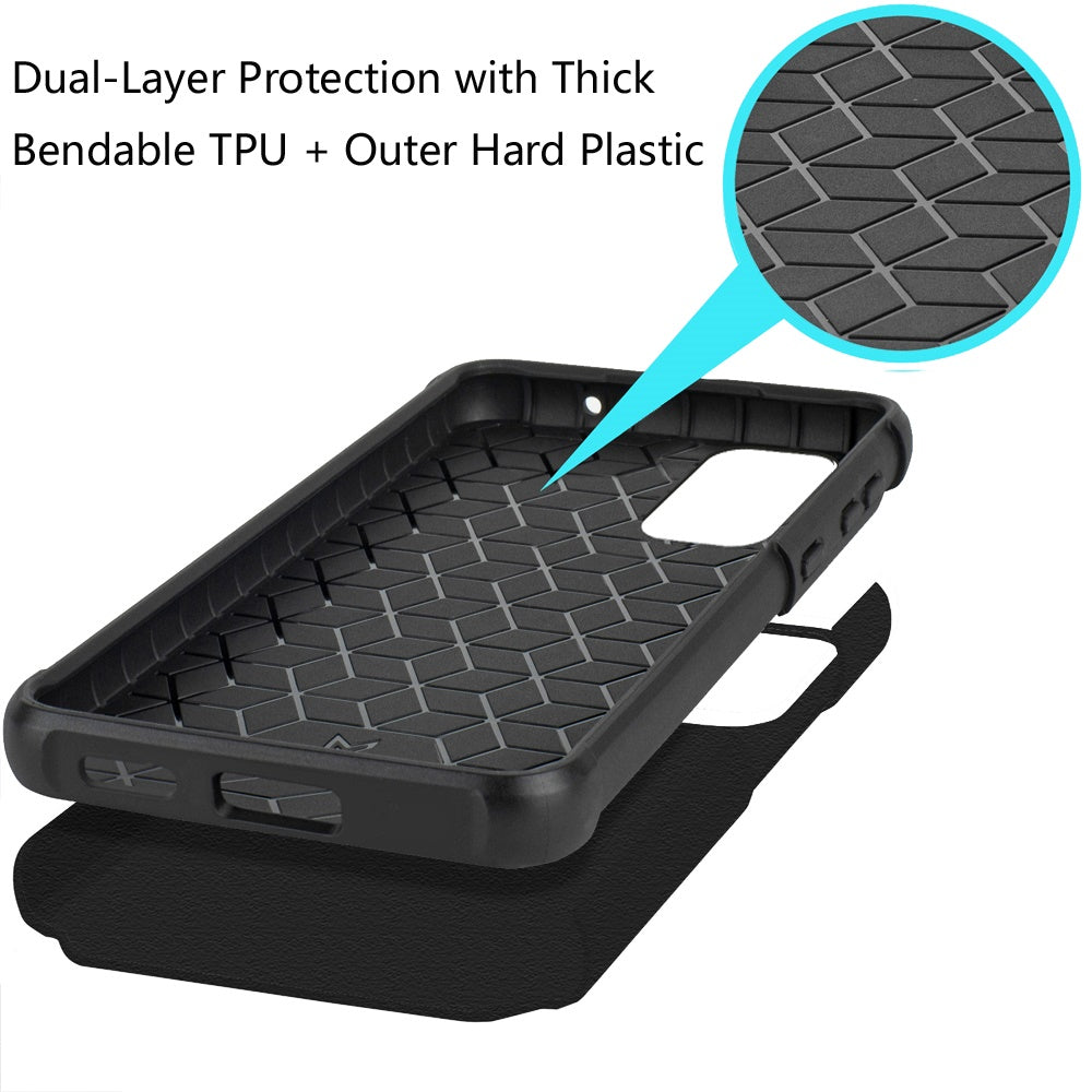 For Motorola Moto G 5G 2025 Premium Slim Tough 2in1 Hybrid Case Dual-Layer PC TPU Rubber Armor with Shockproof Protection Case Cover