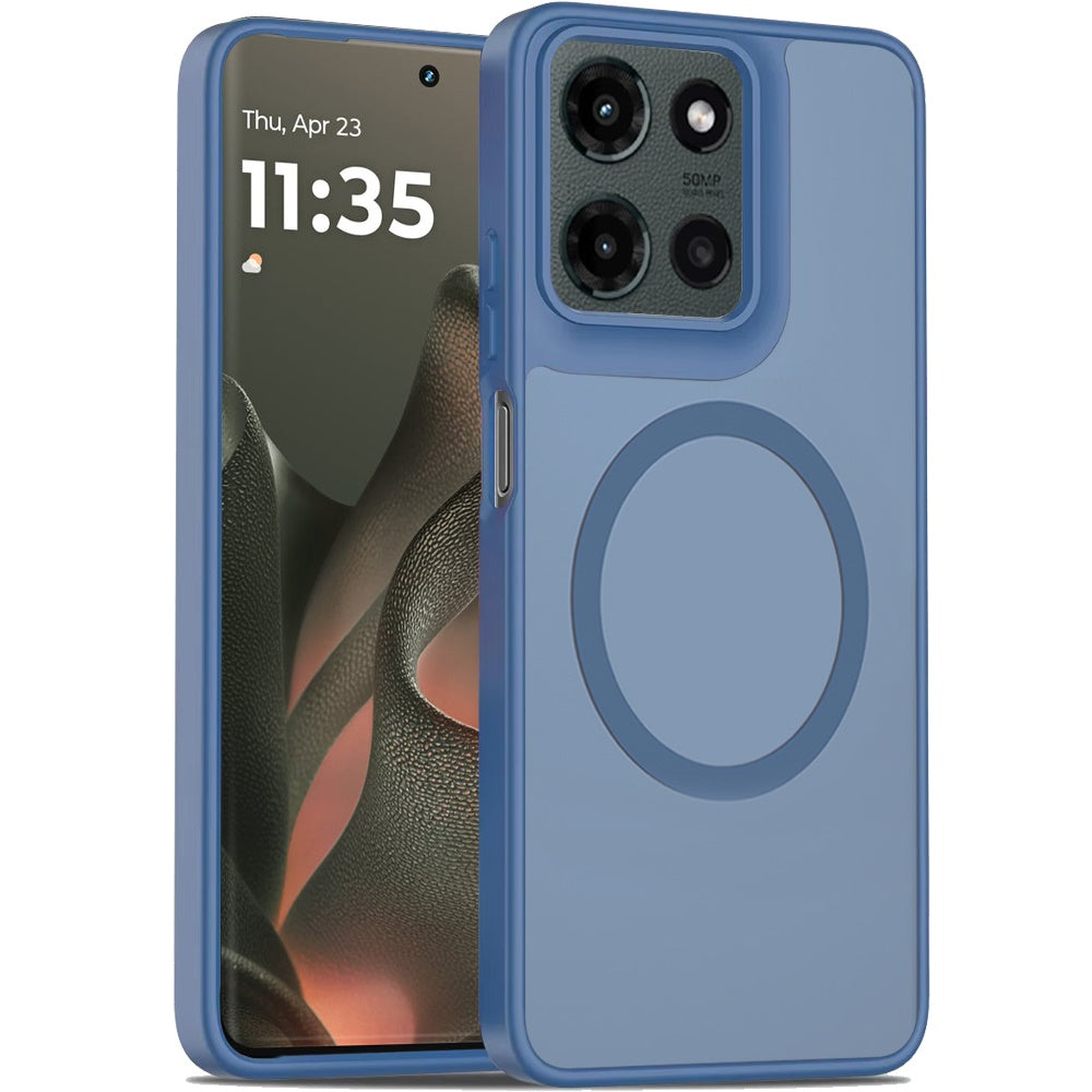 For Motorola Edge 2025 MagSafe Compatible Case Hybrid Soft TPU Bumper Hard Translucent Matte Back Slim Shockproof Case Cover