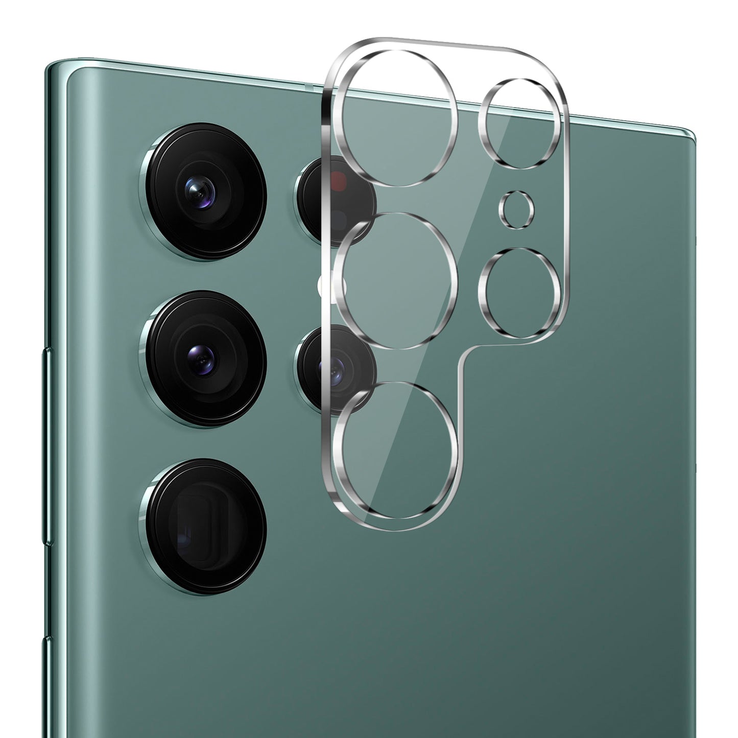 For Samsung Galaxy S22 Ultra Camera Lens Protector HD Clear Back Camera Protector Tempered Glass, Case Friendly, Ultra-Thin, Easy Installation Protector Clear