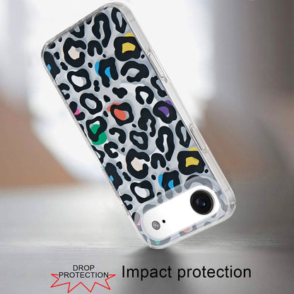 For Apple iPhone 17 Stylish Pattern Fashion IMD Printed Design TPU Double Layer Slim Shockproof with Magnetic Back Case Cover Multicolor Leopard
