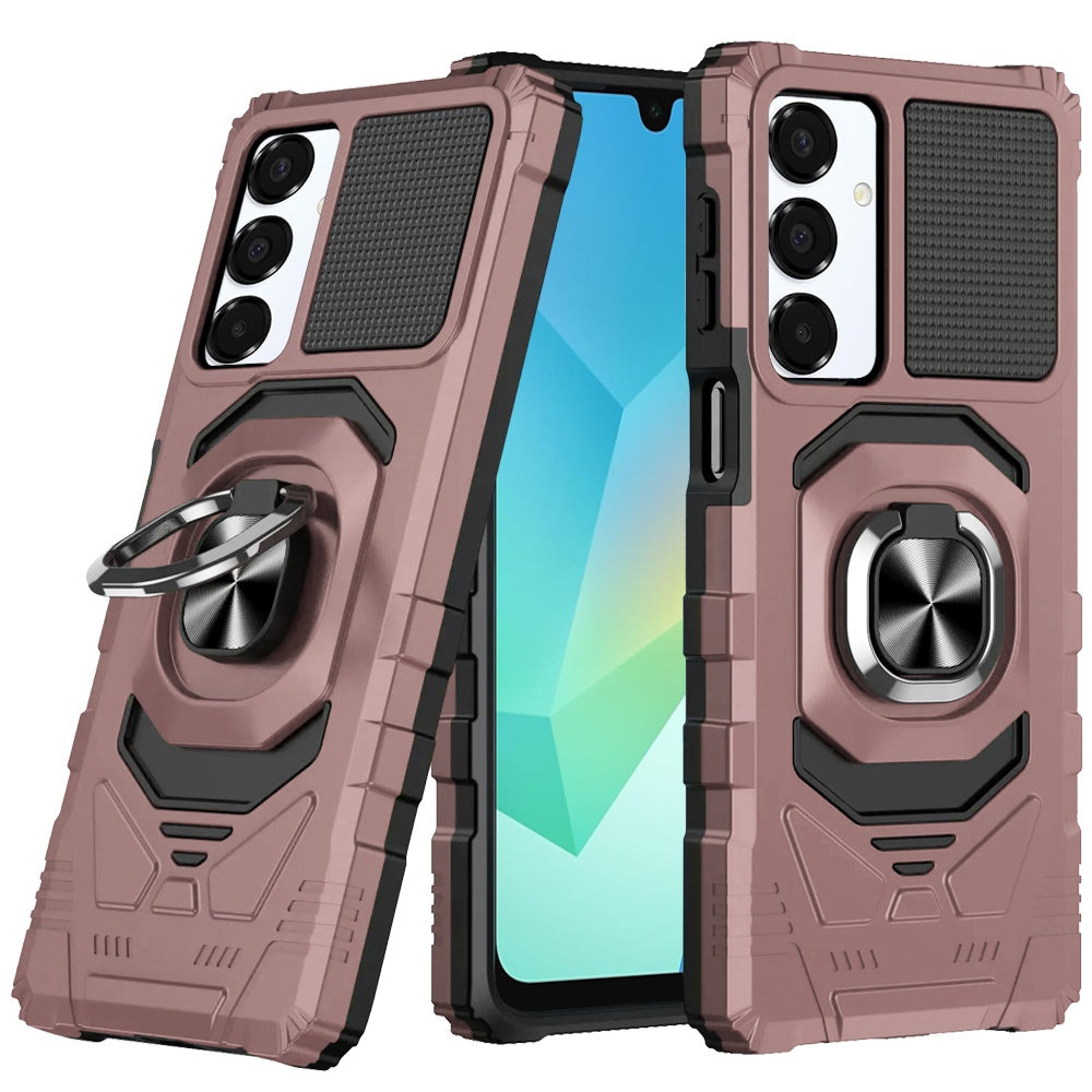 For Samsung Galaxy A16 5G Hybrid Dual Layer with 360° Rotate Magnetic Ring Stand Holder Kickstand TPU Rugged PC Shockproof Case Cover