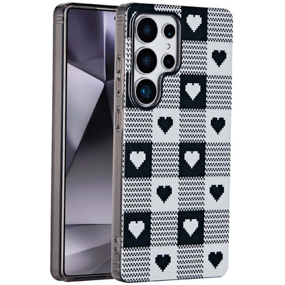 For Samsung Galaxy S25 Ultra Fashion Layer Design Slim IMD TPU Protective, Shockproof Hybrid Stylish Durable Hard PC Case Cover
