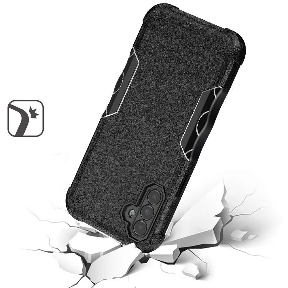 For Samsung Galaxy A15 5G Slim Tough Shockproof Hybrid Heavy Duty 2in1 Dual Layer TPU Bumper Rugged Rubber Defend Armor Case Cover