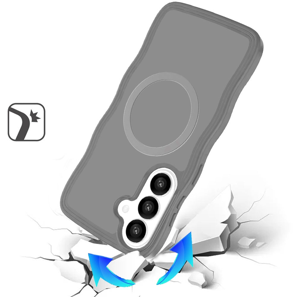 For Samsung Galaxy S26+ / S26 Plus Grip Hand Magnetic Hybrid Case Shockproof Protection Matte Skin Rubber TPU + PC Case Cover