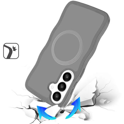 For Samsung Galaxy S26+ / S26 Plus Grip Hand Magnetic Hybrid Case Shockproof Protection Matte Skin Rubber TPU + PC Case Cover