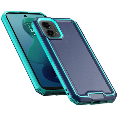 For Motorola Moto G 5G 2024 Premium Fused Hybrid Tough Strong Hard PC TPU Rubber Shockproof Drop Protection Impact Case Cover