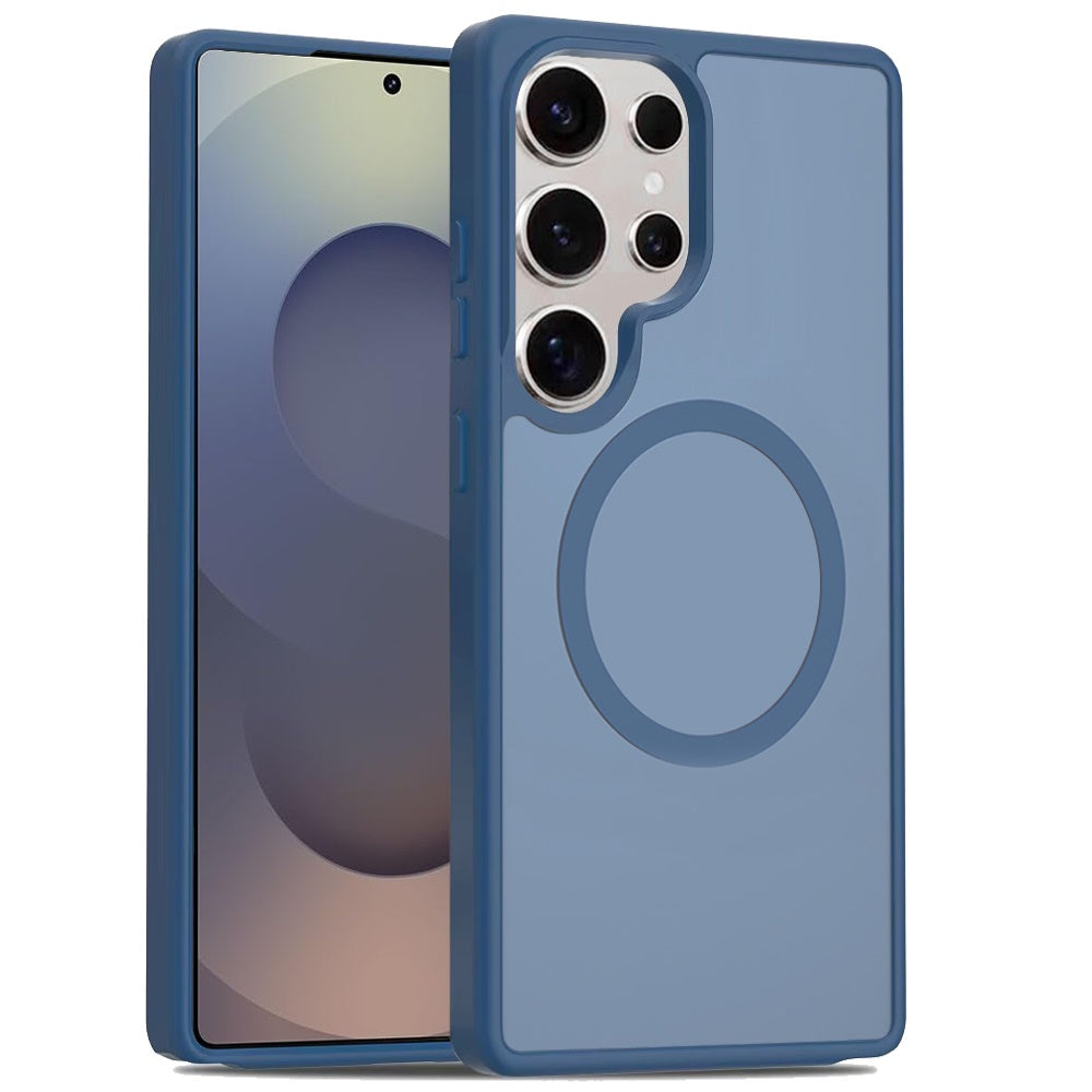 For Samsung Galaxy S24 Fan Edition /Galaxy S24 FE MagSafe Compatible Case Hybrid Soft TPU Bumper Hard Translucent Matte Back Slim Shockproof Case Cover