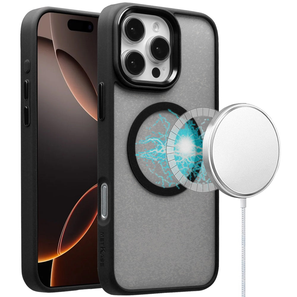 For Apple iPhone 16 (6.1") Magnetic Protective Hybrid Case with MagSafe Compatible Bumper Shockproof Case Cover