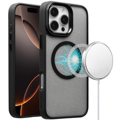 For Apple iPhone 16 (6.1") Magnetic Protective Hybrid Case with MagSafe Compatible Bumper Shockproof Case Cover
