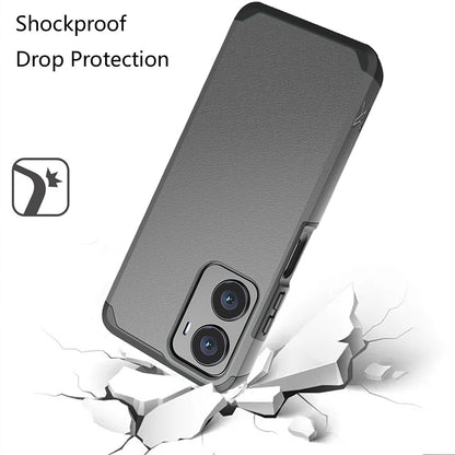 For Cricket Magic 2 5G (2024, 2nd Version) Slim Tough Protection Shock Absorption Hybrid Dual Layer Hard PC + TPU Rubber Silicone Case Cover