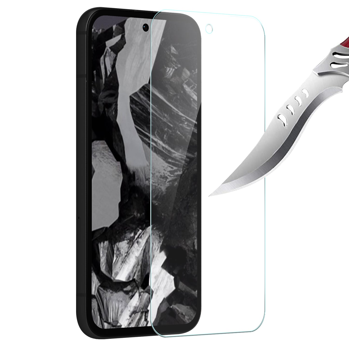 For Google Pixel 9A Screen Protector Tempered Glass Premium HD Clear, Case Friendly, 9H Hardness, 3D Touch Accuracy, Anti-Bubble Film Glass Protector Clear