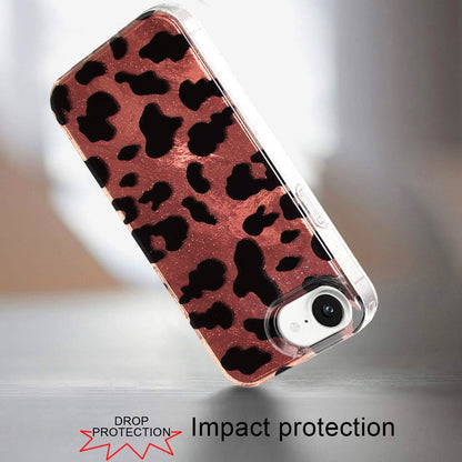 For Samsung Galaxy S25 EDGE Glitter Leopard, Fashion Design Animal Skin Print Slim IMD TPU Dual Layer Shockproof Protective Case Cover Beauty Leopard