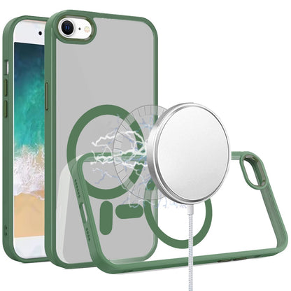 For Samsung Galaxy S25 EDGE MagSafe Compatible Transparent Greatest Clear Acrylic with Color Frame Thick Hybrid TPU Hard Case Cover