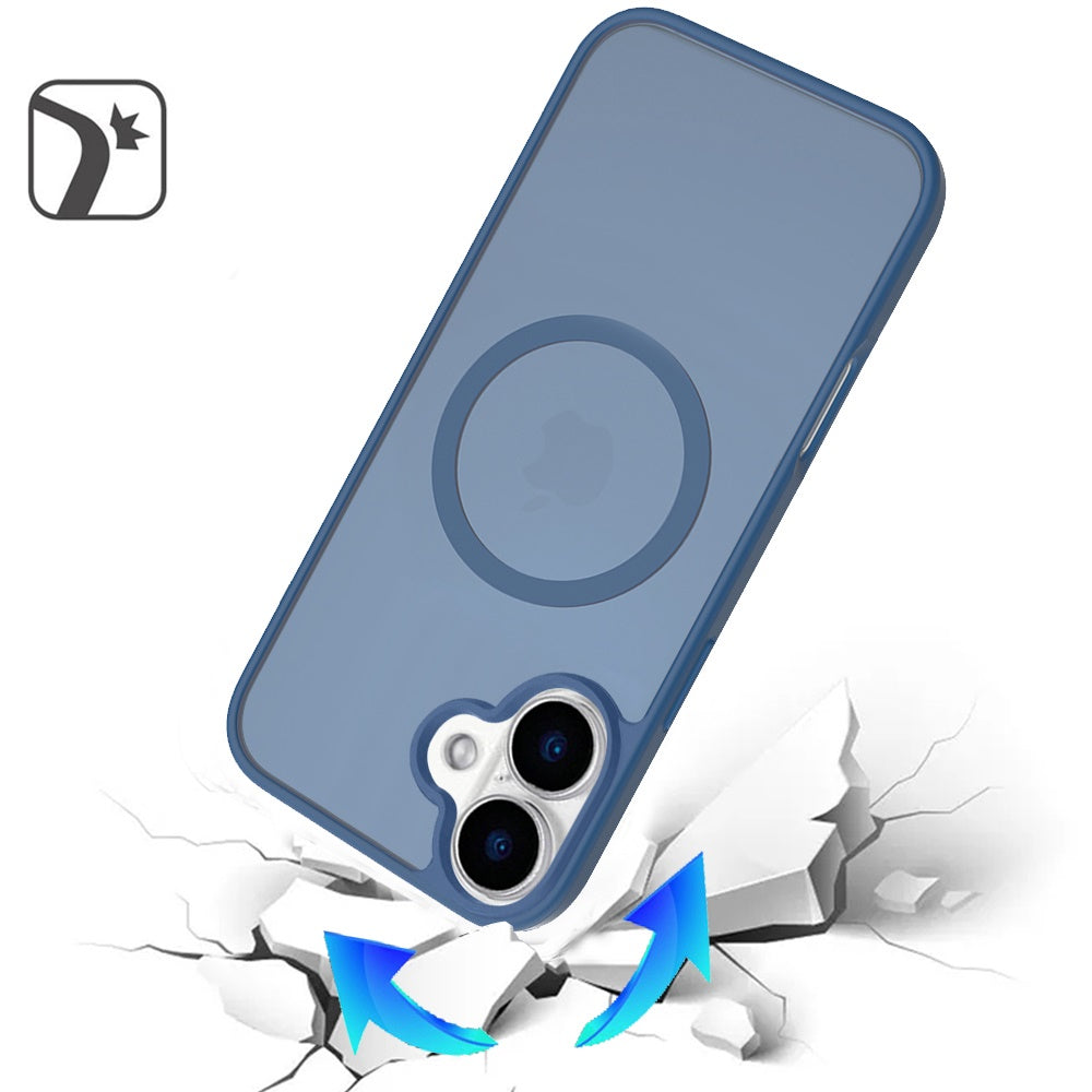 For Apple iPhone 17 (6.3") MagSafe Compatible Case Hybrid Soft TPU Bumper Hard Translucent Matte Back Slim Shockproof Case Cover
