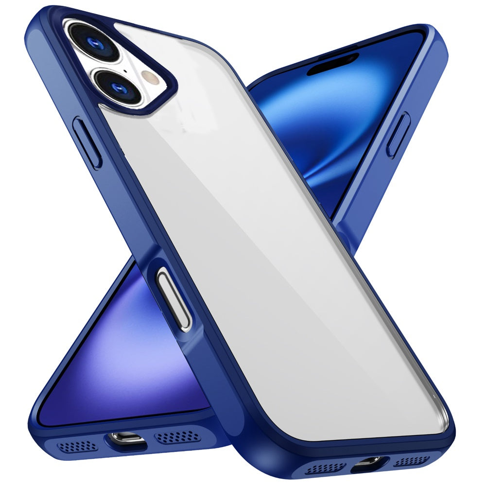 For Apple iPhone 17 Hybrid Transparent HQ Slim Shockproof Clear Protective Thick 2.0mm TPU Frame Case Cover