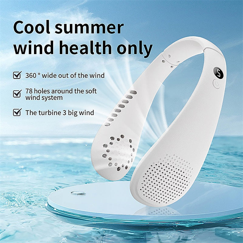 echelon EzBreeze Blade Less Neck Fan - White, Universal Accessories