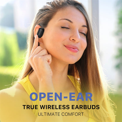 echelon RoundSound Open-Ear True Wireless Earbuds - Black, Bluetooth