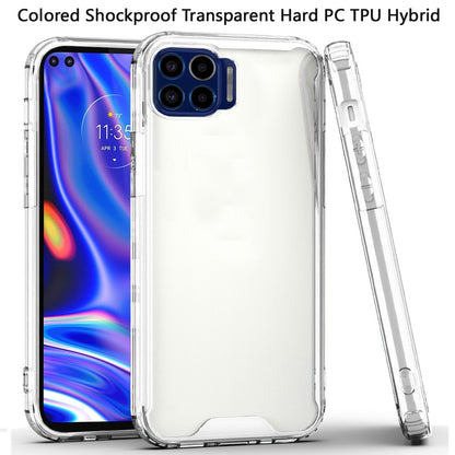 For Apple iPhone 17E /16E Clear Colored Shockproof Transparent Hard PC + Rubber TPU Hybrid Bumper Shell Slim Protective Case Cover Clear