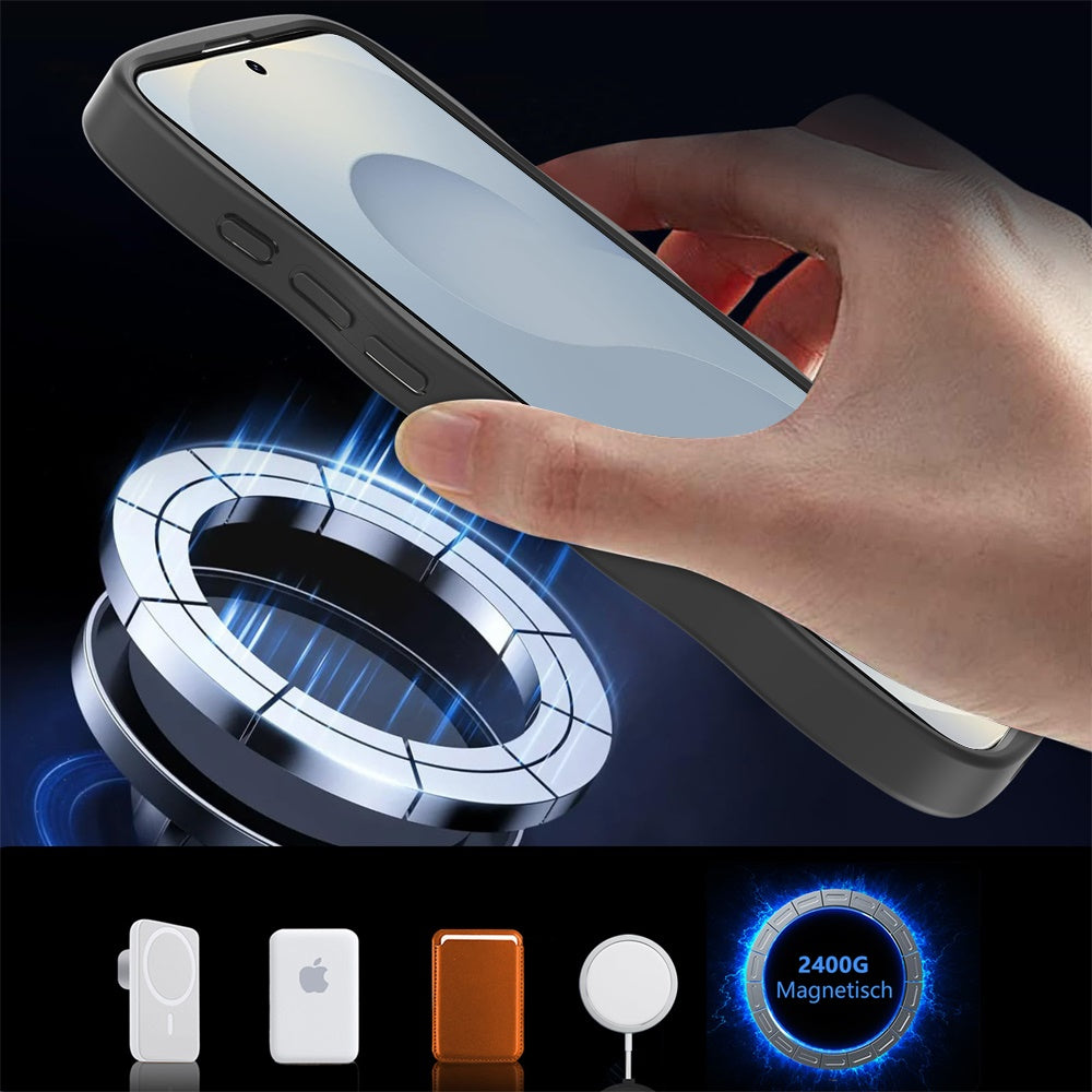 For Samsung Galaxy S26+ / S26 Plus Grip Hand Magnetic Hybrid Case Shockproof Protection Matte Skin Rubber TPU + PC Case Cover