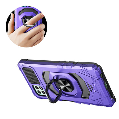 For Apple iPhone 17E /16E Hybrid Dual Layer with 360° Rotate Magnetic Ring Stand Holder Kickstand TPU Rugged PC Shockproof Case Cover