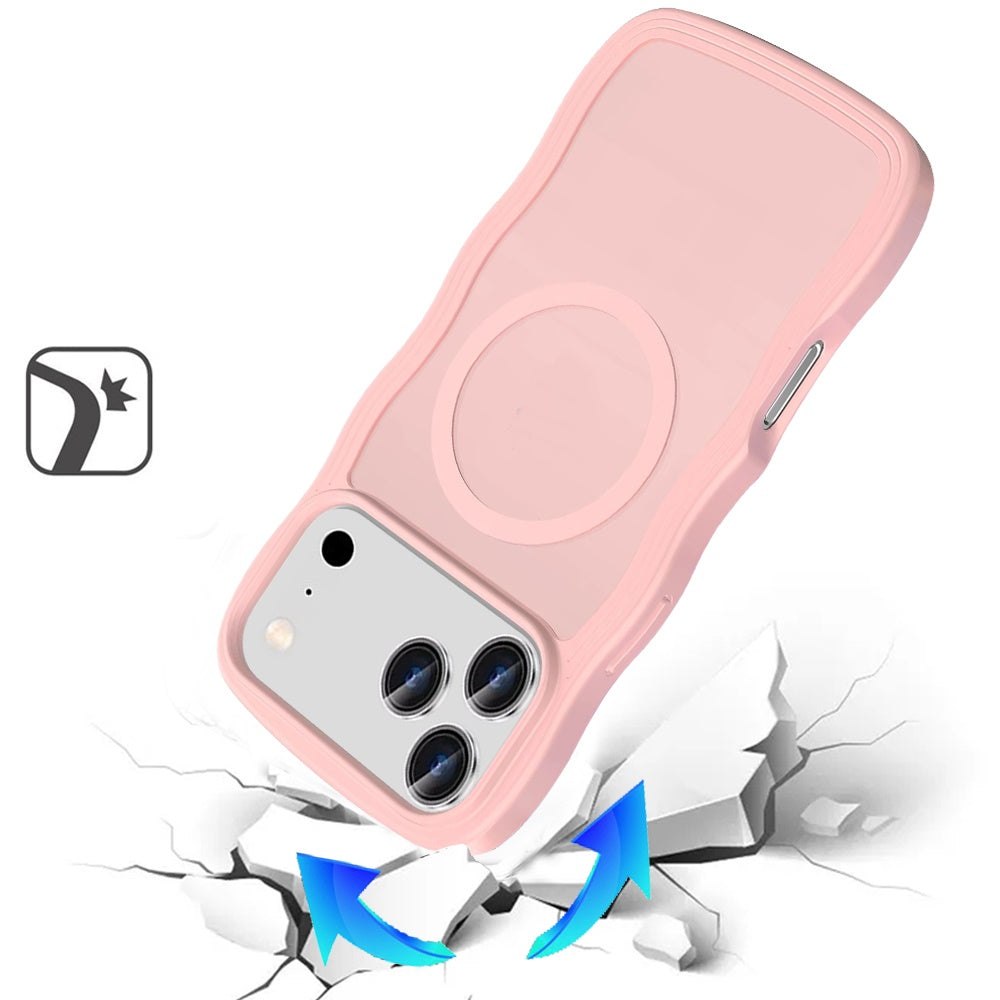 For Apple iPhone 17 Pro Max (6.9") Grip Hand Magnetic Hybrid Case Shockproof Protection Matte Skin Rubber TPU + PC Case Cover