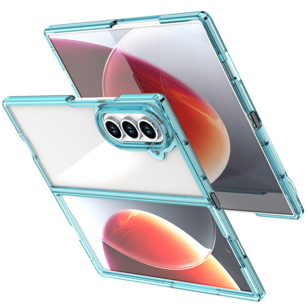 For Samsung Galaxy Z Fold 7 Transparent Hybrid Shockproof Hard PC Slim Durable TPU Bumper Protection Case Cover