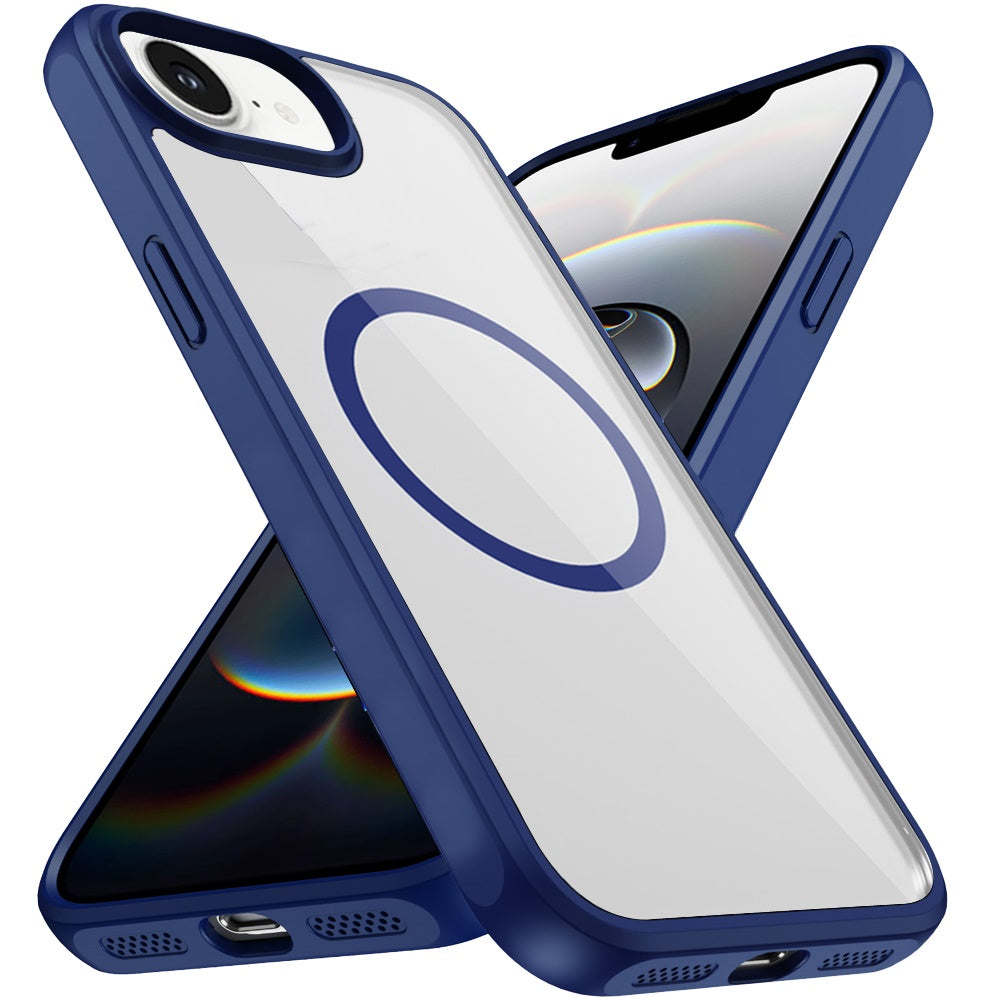 Magnetic Circle HQ Transparent Clear TPU Thick 2.0mm Frame Hybrid Shockproof Protector