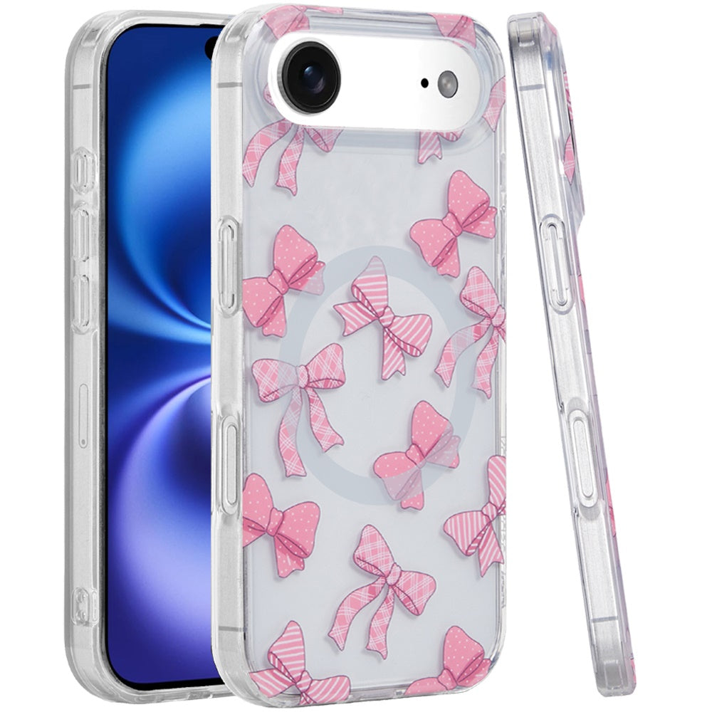 For Apple iPhone 17 Pro Stylish Pattern Fashion IMD Printed Design TPU Slim Shockproof Protective with Magnetic Back Case Cover